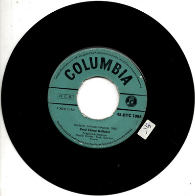 CONNY: Zwei Kleiner Italiener / Hallo, Hallo, Hallo 7"