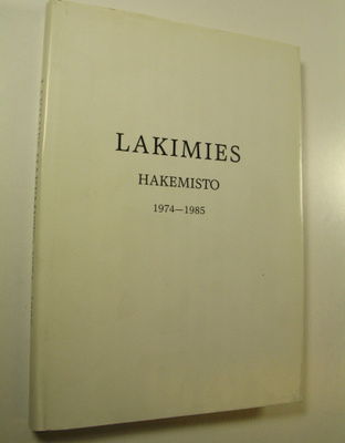 Lakimies hakemisto 1974-1985