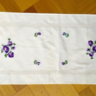 Kaunis puuvilla PÖYTÄLIINA, KÄSIN KIRJAILTU LIINA 40x80cm - pikkukuva 2