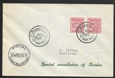 Ruotsi - Erikoisleima - Mäsståget 15.4.1954 Göteborg