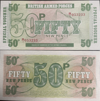 British Armed Forces 50 Pence 6th Series