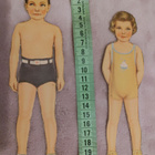 Paperinuket tyttö ja poika 1940-50-luku - pikkukuva 3