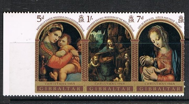 Gibraltar 1969 - Joulu Christmas ++ katkoviivahammaste 3-riv