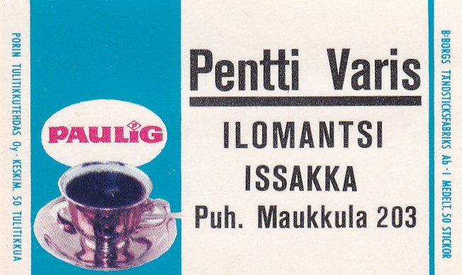 Ilomantsi, Issakka, Pentti Varis , Paulig   b581