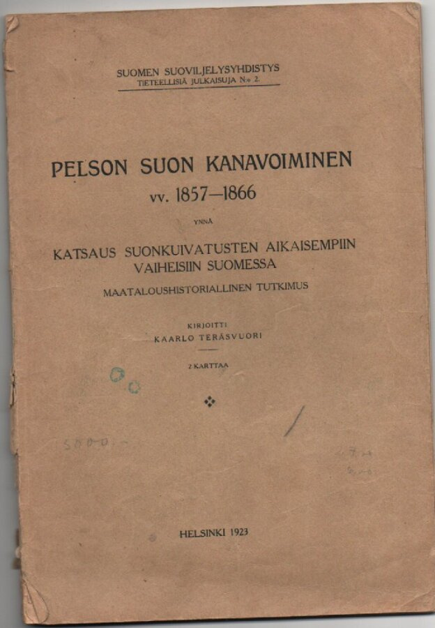 Pelson suon kanavoiminen  vv.1857 - 1866
