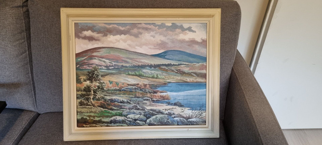 Upea Vanha taulu,mitat 60 x 50 cm.