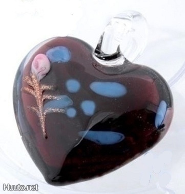 1017 .. Murano Upea Lampwork Taidelasi .. Kaulakoru