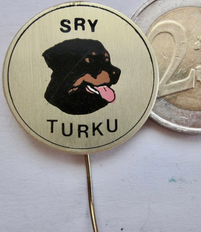 VANHA Merkki SRY Koira Rottweiler Turku