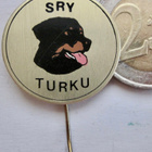 VANHA Merkki SRY Koira Rottweiler Turku - pikkukuva 1
