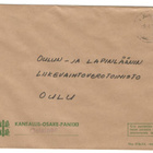 Oulainen, v. 1968 firmakuori kotiseutukeräilijälle+sinetti - pikkukuva 1