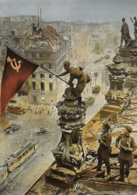 Berliini 1945 toinen maailmansota (isohko kortti)