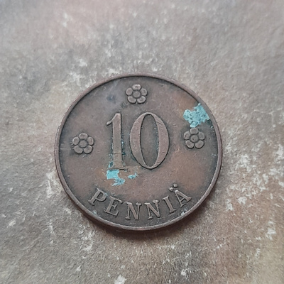 10 penniä 1921