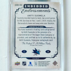 Antti Suomela - 18-19 UD Embedded Endorsements Rookie Auto - pikkukuva 2