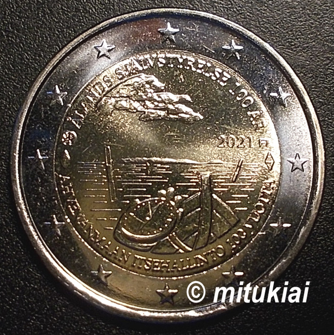 Suomi 2 euro 2021 juhlaraha Ahvenanmaa, UNC
