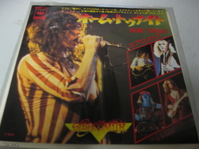 AEROSMITH - HOME TONIGHT - JAPANI PAINOS - m-/m-  7'' SINGLE
