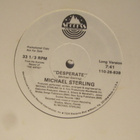 Michael Sterling: Desperate Promo 12 " single 1983 - pikkukuva 2