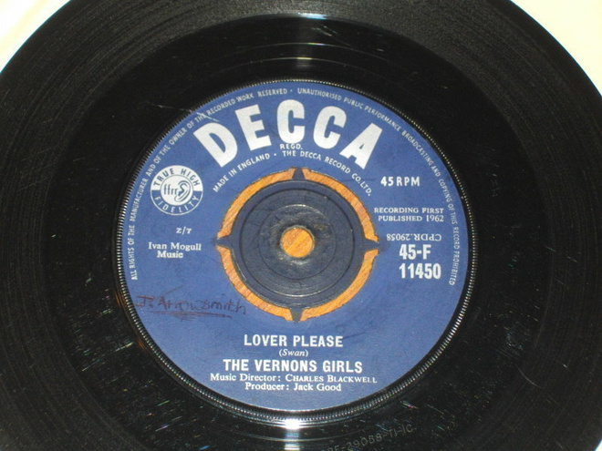 7" VERNON GIRLS - Lover Please  - single 1962 rockabilly EX-