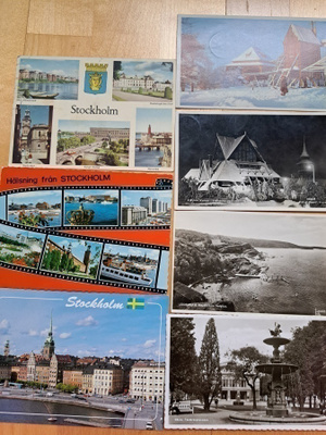 Seitsemän kulkenutta korttia Ruotsista