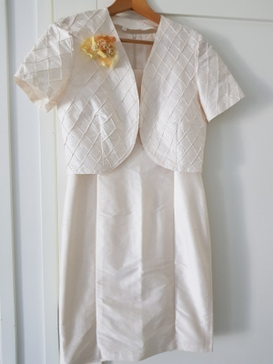 Valkoinen Silkkimekko ja Silkkibolero - koko 36
