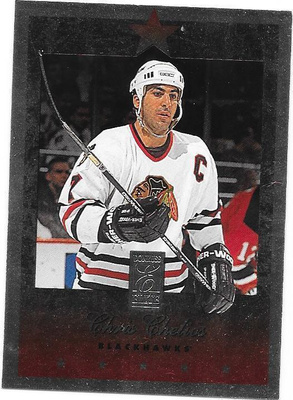 1995-96 Donruss Elite #61 Chris Chelios Chicago Blackhawks