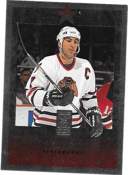 1995-96 Donruss Elite #61 Chris Chelios Chicago Blackhawks