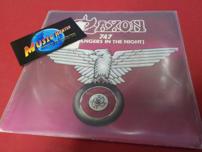 SAXON - 747 M-/EX- 7'' SINGLE