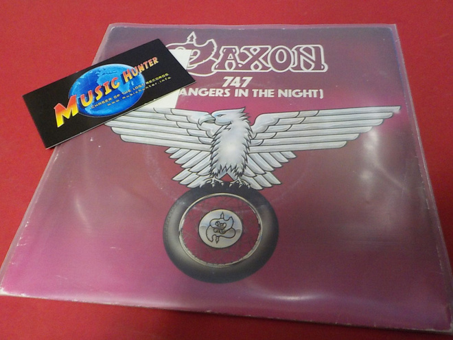 SAXON - 747 M-/EX- 7'' SINGLE