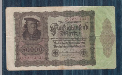 Saksa 50000 mk v 1922
