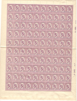 v. 1925 60 pen. viol, koko arkki, **, hakaristivesileimat
