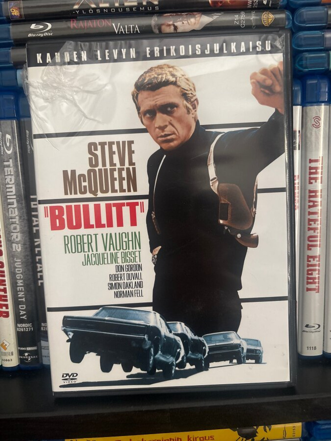 Bullitt (1968) Steve McQueen suomijulkaisu