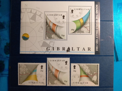 GIBRALTAR Purjehdus blokki & sarja 1992 **