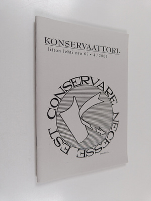 Konservaattoriliiton lehti nro 67, 4/2001