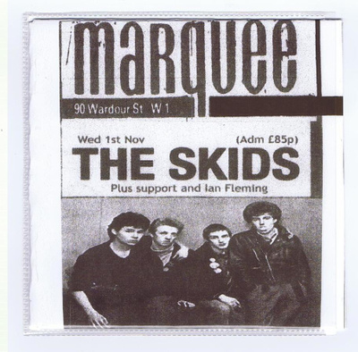THE SKIDS live at the marquee london 1.11.1978