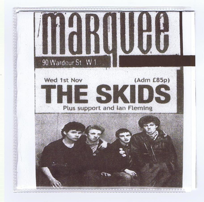 THE SKIDS live at the marquee london 1.11.1978