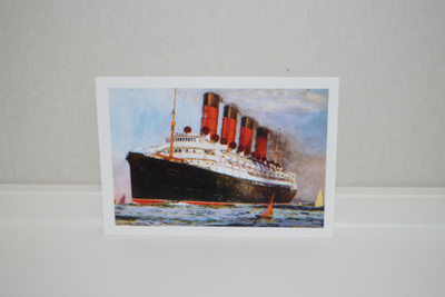 ostikortti (B) the mauretania laiva