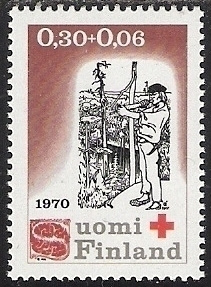 1970 Punainen Risti 0,30 + 0,06 mk **  LaPe 673