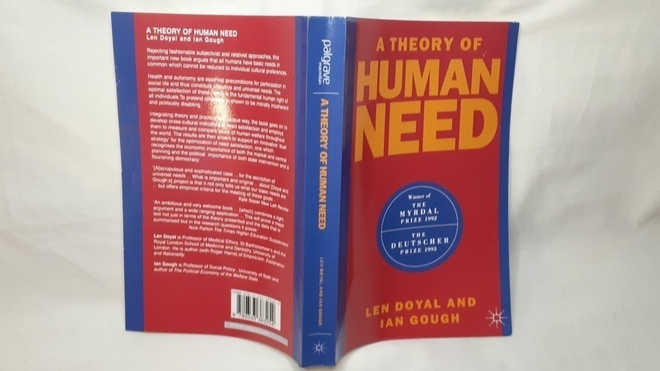 A Theory of Human Need Doyal Gough kirja
