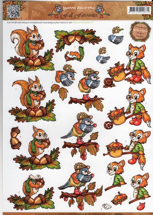 3D "°ORAVA, KETTU & PIKKULINTU JA SYYSHERKKUJA"° /Yvonne