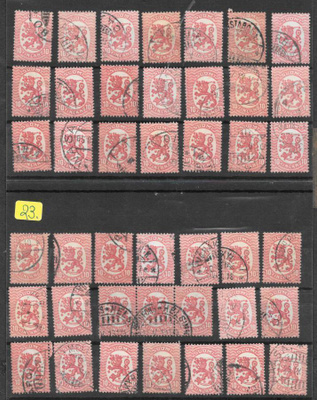 Saarisen malli 10p punainen  n. 40 kpl  (LAPE 69) O
