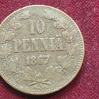 10 penniä 1867 - pikkukuva 1