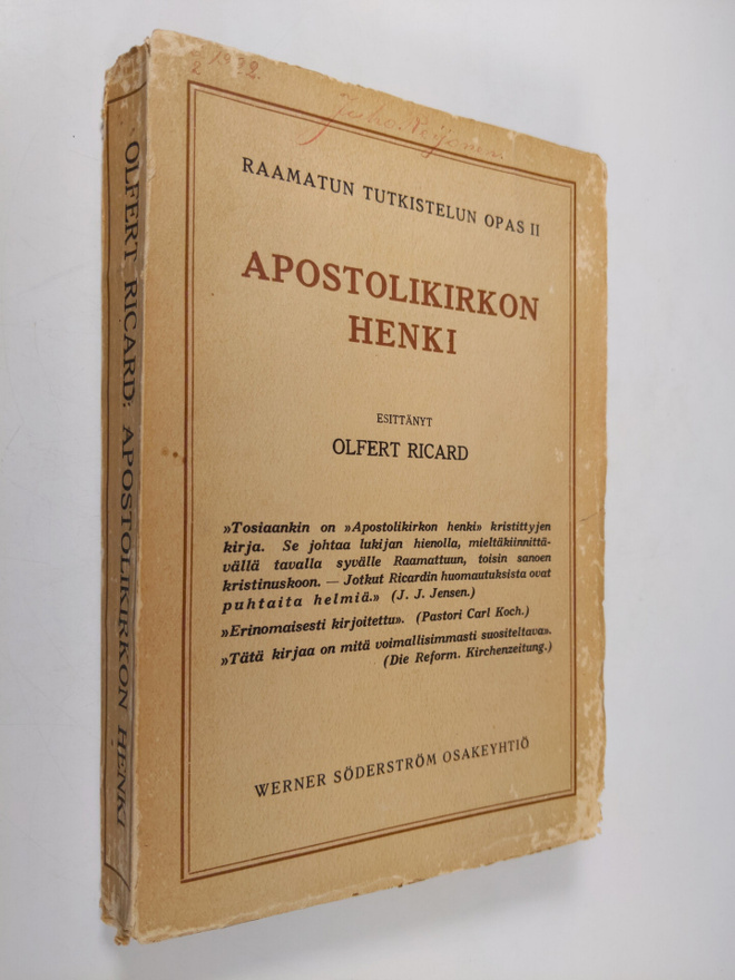 Olfert Ricard : Apostolikirkon henki : (Apostolien tekoje...