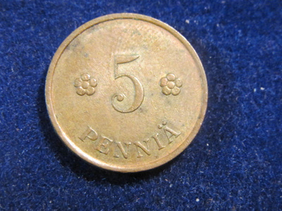 5 penniä 1939