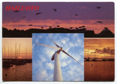 Hailuoto Marjaniemi 3-kuvainen 1980-1990-luku