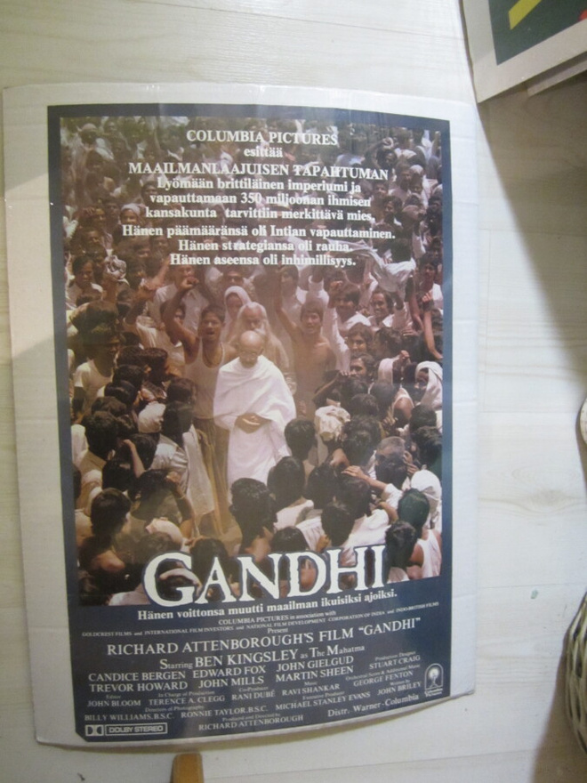 VANHA ORIG ELOKUVAJULISTE - GANDHI