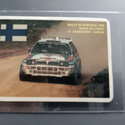 1992 Bolso calendar card Juha Kankkunen Lancia - pikkukuva 1