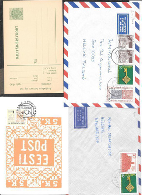 Erä ulkomaisia postilähetyksiä 18kpl