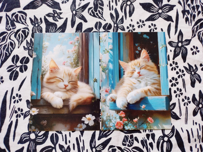 ~Kissa kortti~ 2kpl