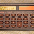 Sharp EL-869H-RD vintage-taskulaskin aurinkokennolla - pikkukuva 3