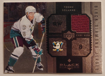 Teemu Selänne 2005-06 Black Diamond Game Used Jersey