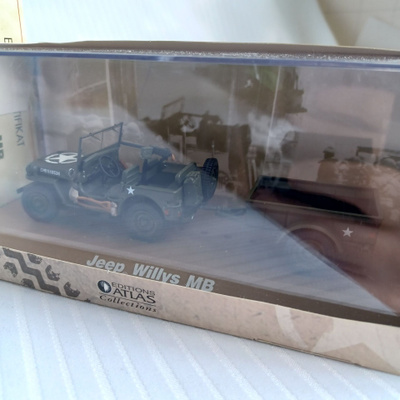 Kerkkä 90/7/26 Jeep Willys MB-pienoismalli perävaunulla